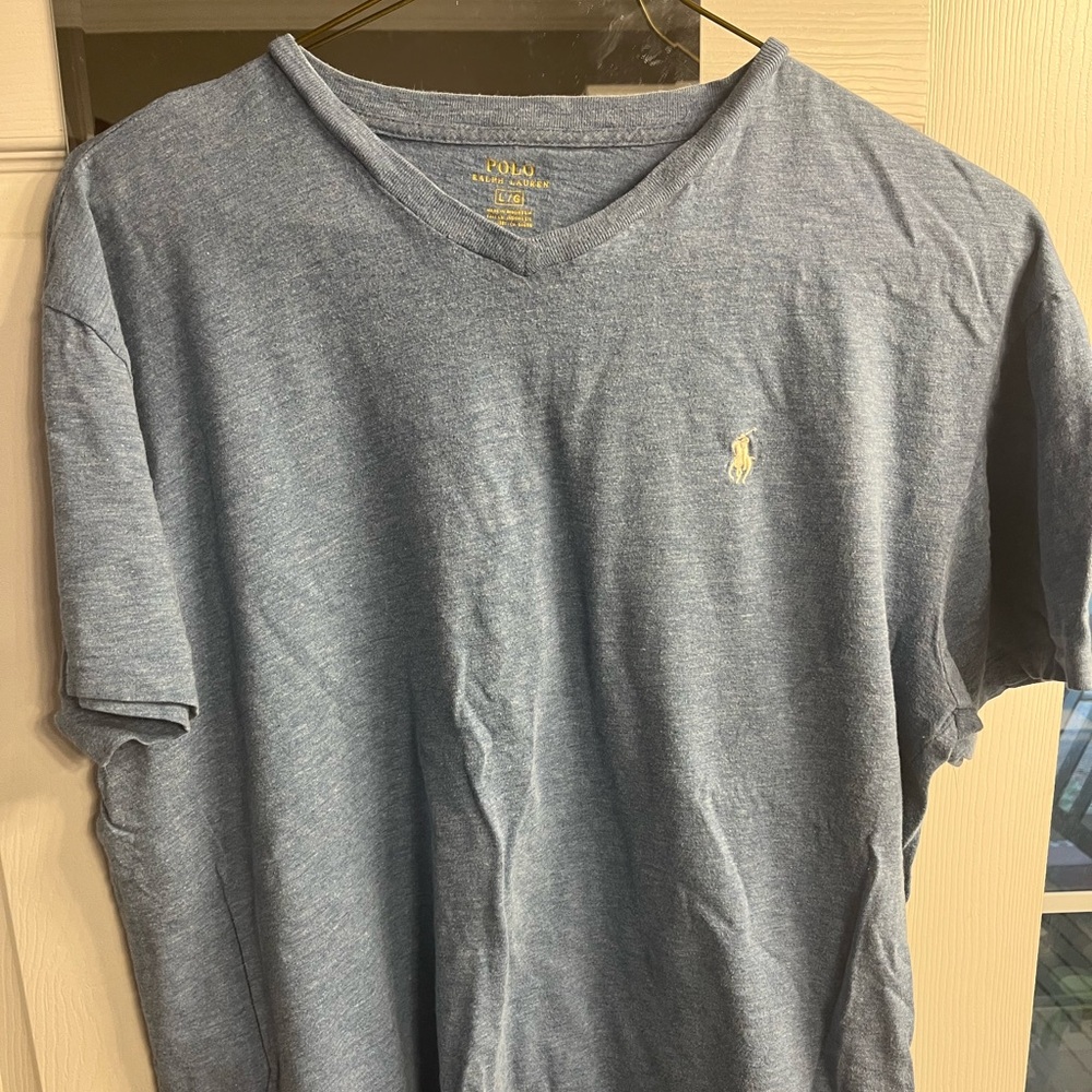 Men’s polo v-neck t-shirt size large.